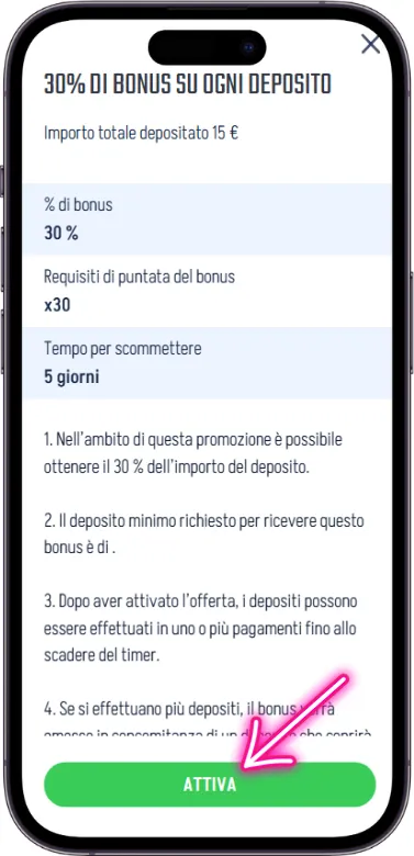 winnita termini bonus